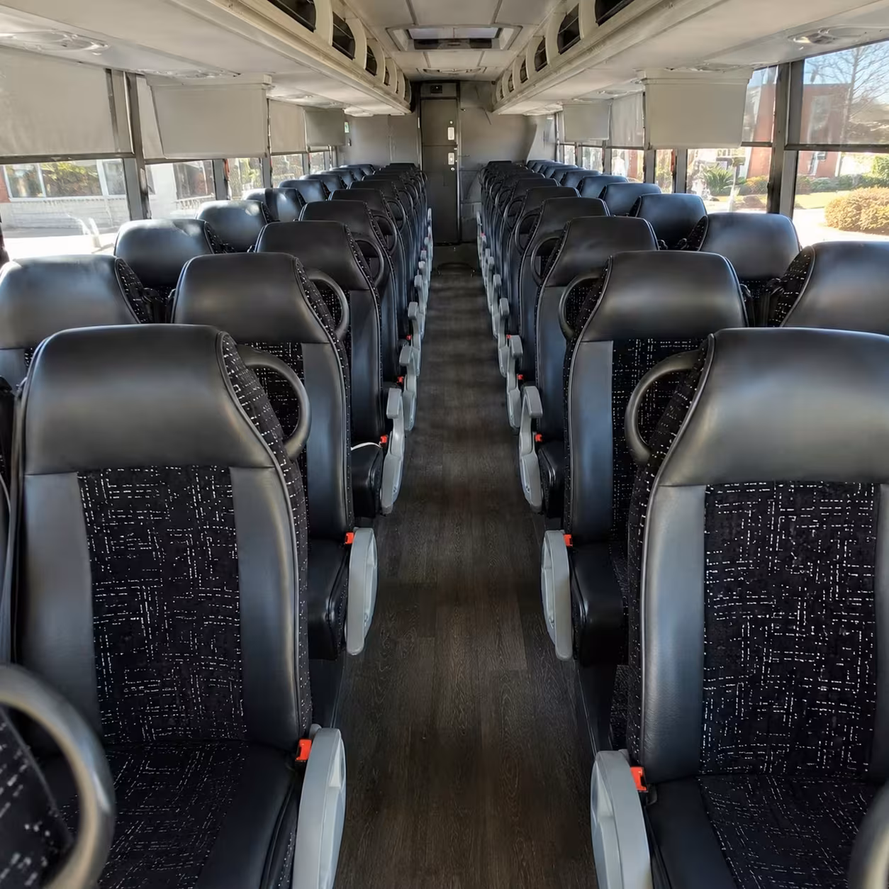 kirkland charter bus rental interior